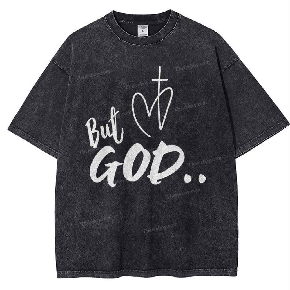 But God Snowflake Vintage Washed T-Shirt