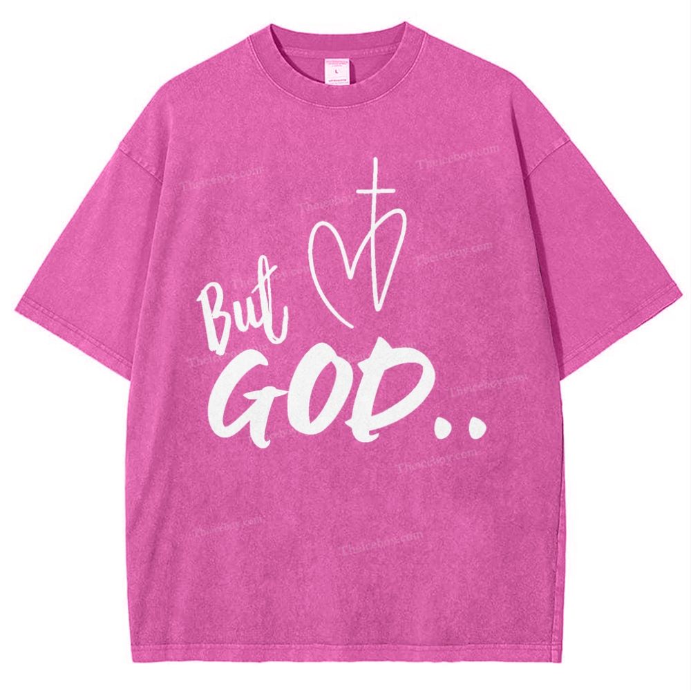 But God Snowflake Vintage Washed T-Shirt