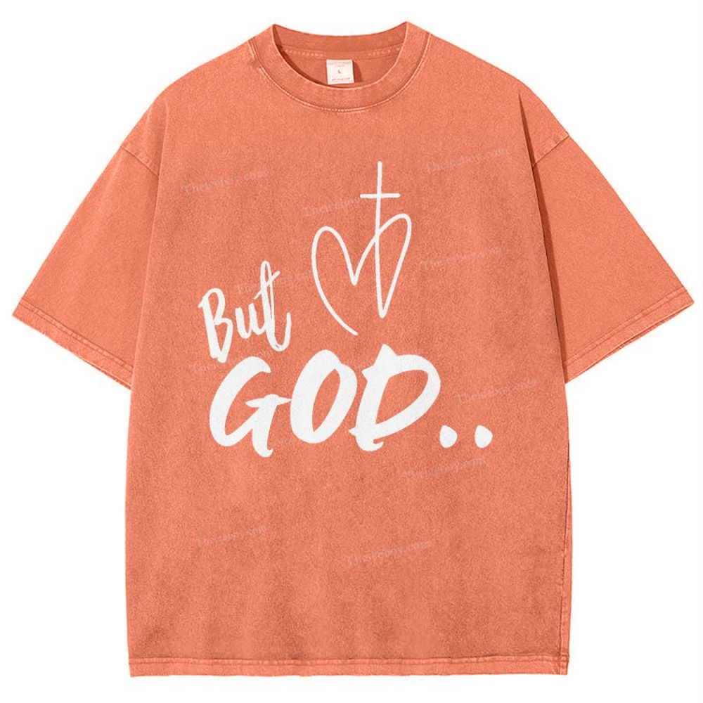 But God Snowflake Vintage Washed T-Shirt