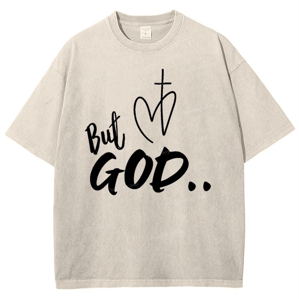 But God Snowflake Vintage Washed T-Shirt