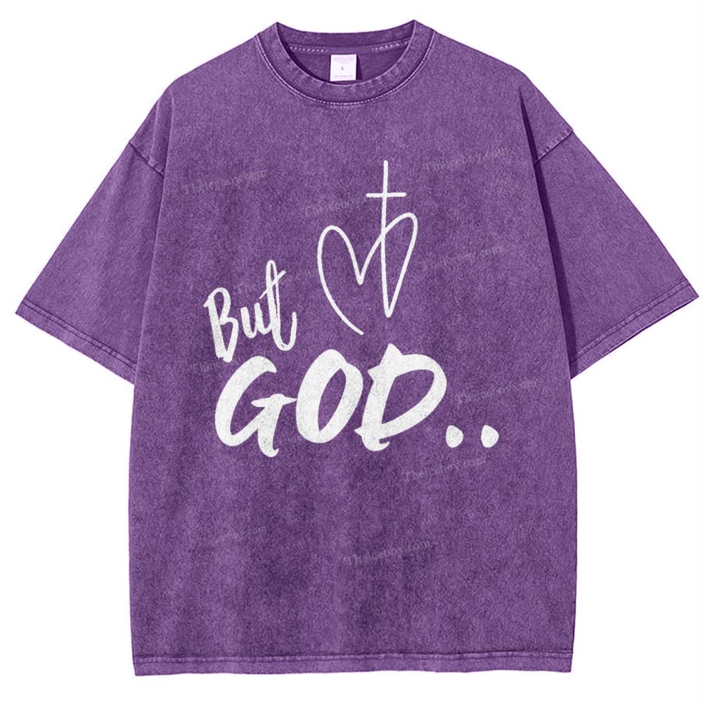 But God Snowflake Vintage Washed T-Shirt