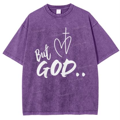 But God Snowflake Vintage Washed T-Shirt