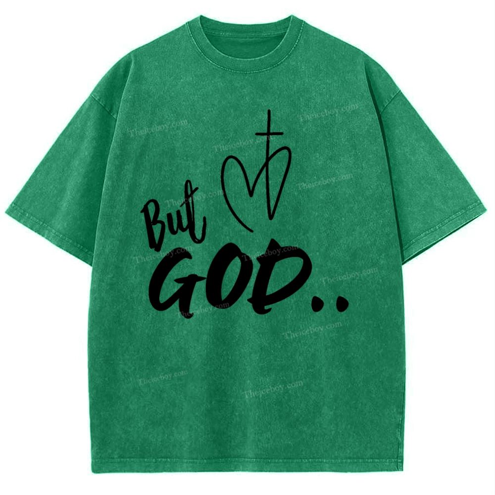 But God Snowflake Vintage Washed T-Shirt