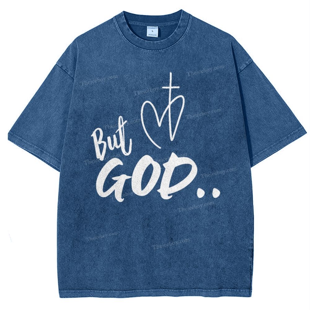 But God Snowflake Vintage Washed T-Shirt