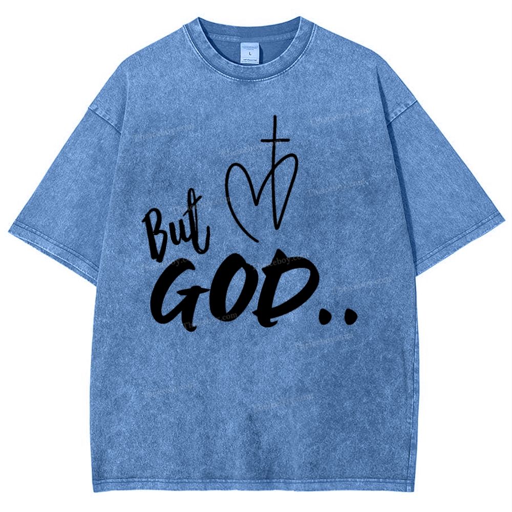 But God Snowflake Vintage Washed T-Shirt