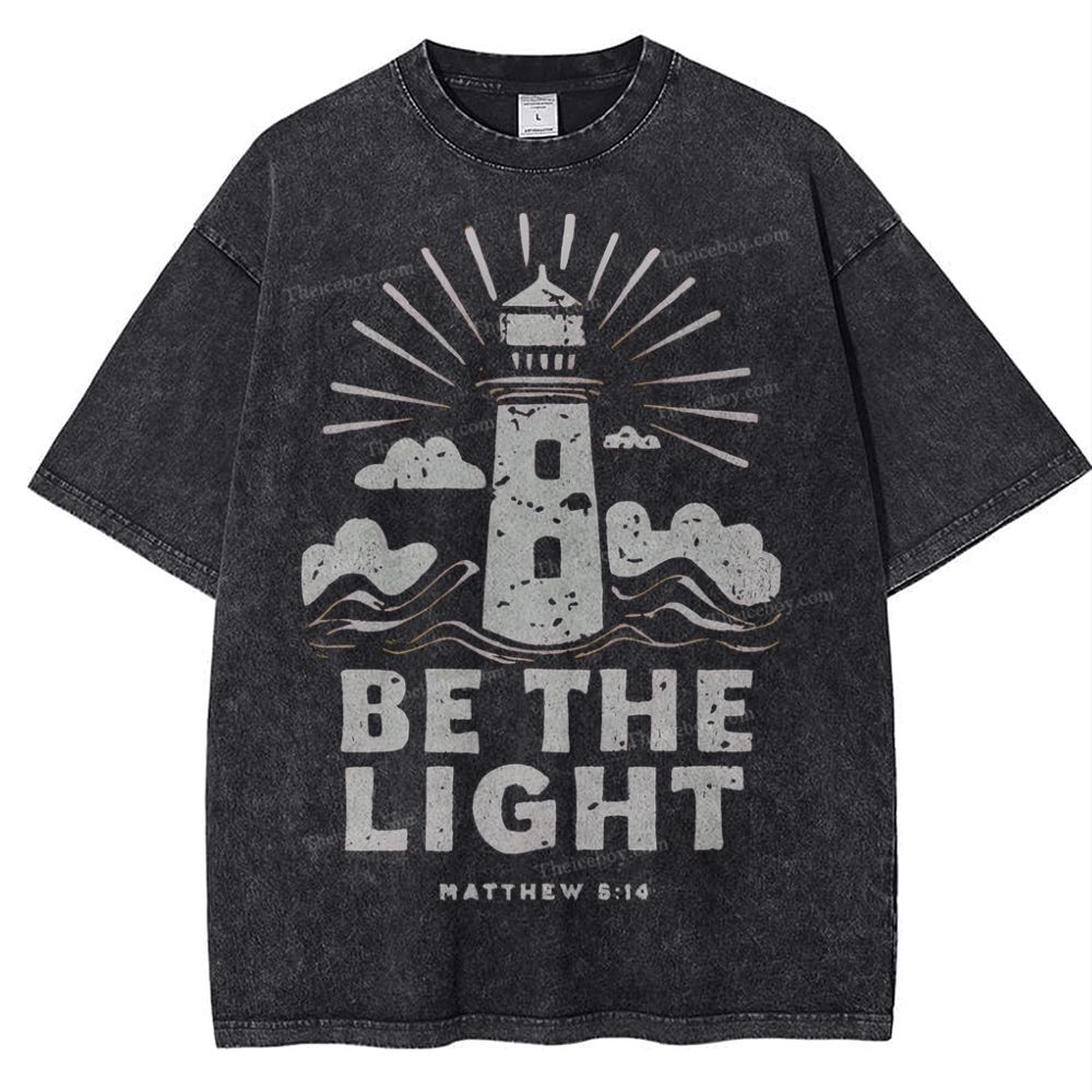 Be The Light Snowflake Vintage Washed T-Shirt