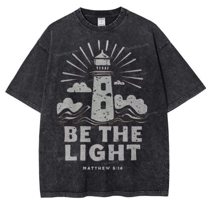 Be The Light Snowflake Vintage Washed T-Shirt