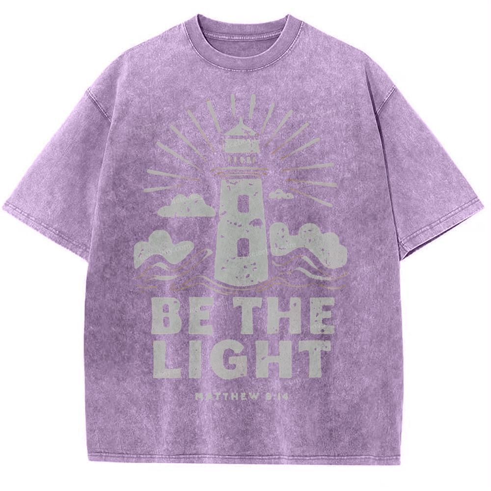 Be The Light Snowflake Vintage Washed T-Shirt
