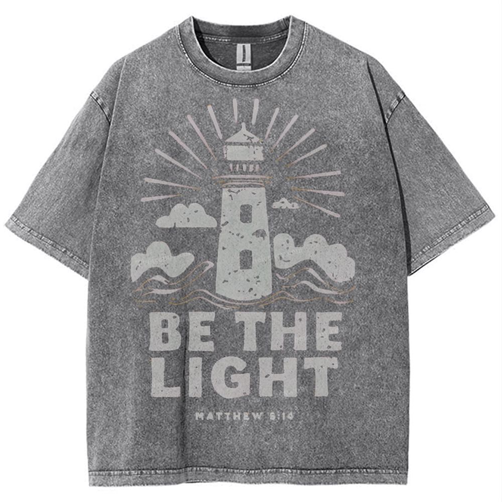 Be The Light Snowflake Vintage Washed T-Shirt