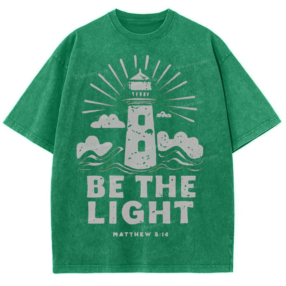 Be The Light Snowflake Vintage Washed T-Shirt