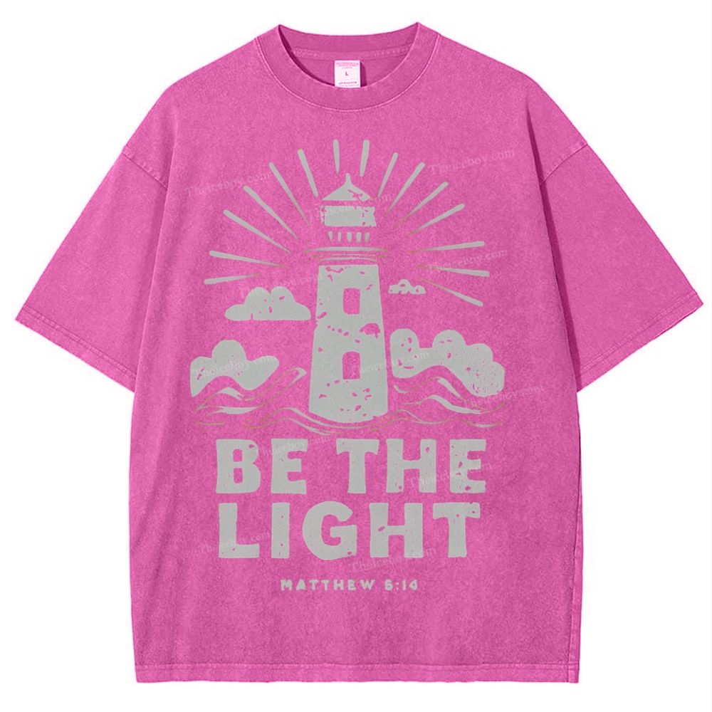 Be The Light Snowflake Vintage Washed T-Shirt