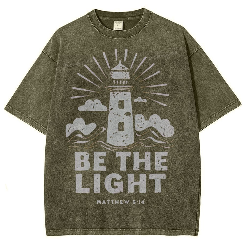 Be The Light Snowflake Vintage Washed T-Shirt