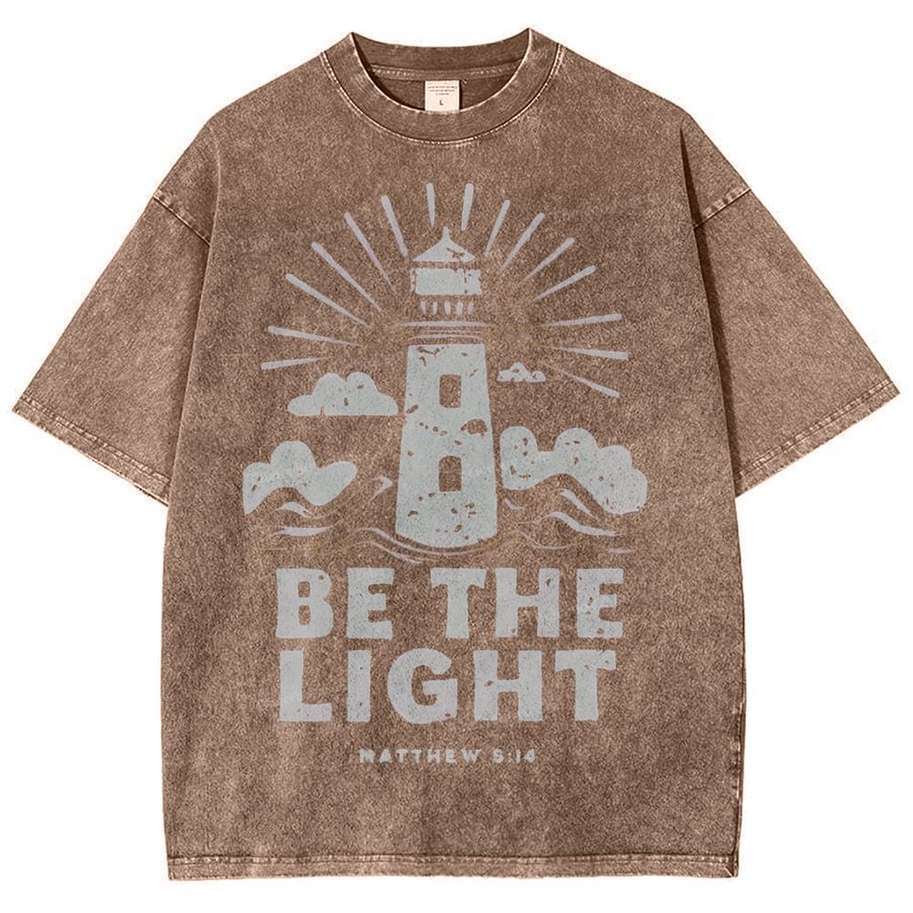 Be The Light Snowflake Vintage Washed T-Shirt