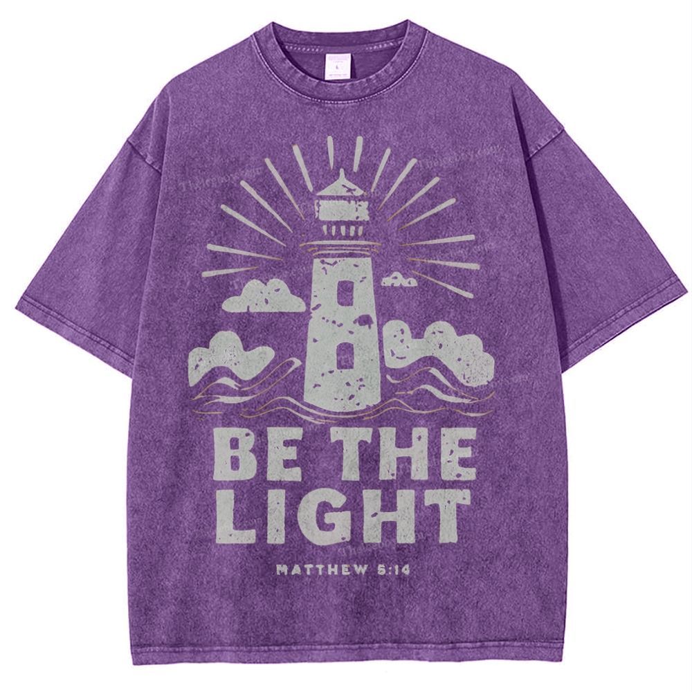 Be The Light Snowflake Vintage Washed T-Shirt