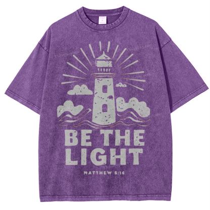 Be The Light Snowflake Vintage Washed T-Shirt