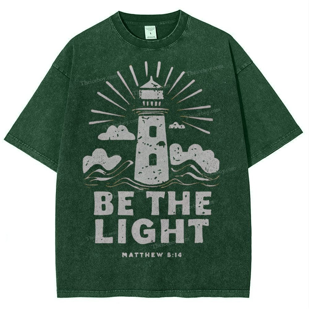 Be The Light Snowflake Vintage Washed T-Shirt