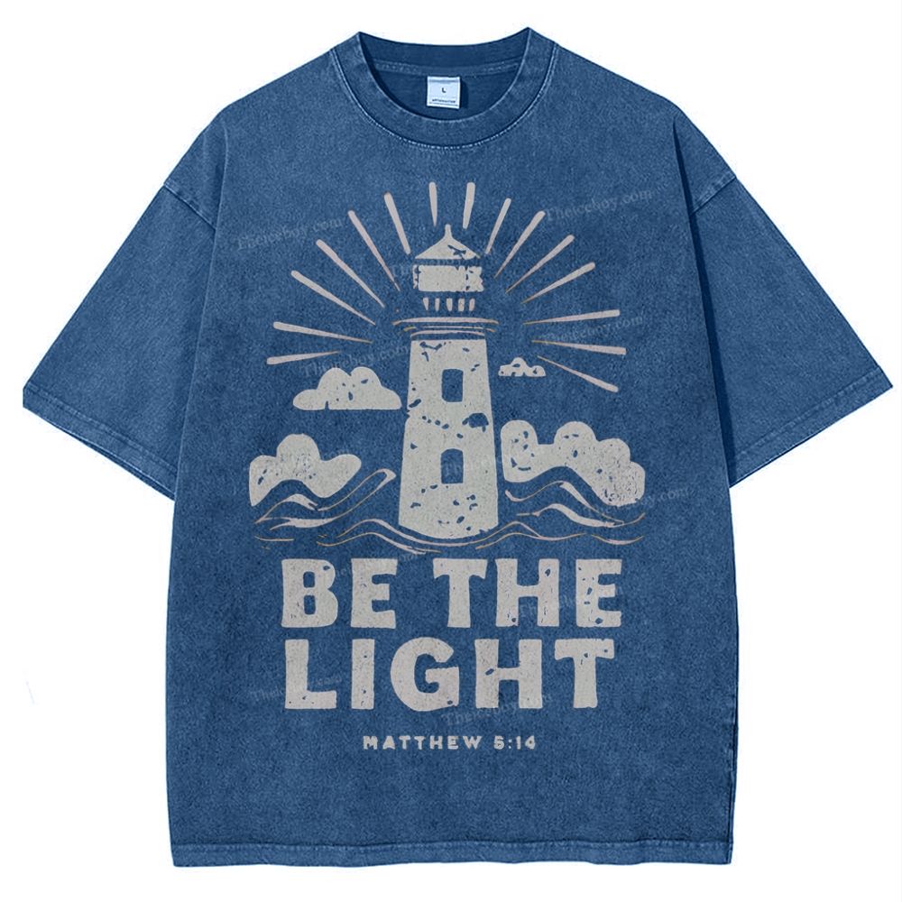 Be The Light Snowflake Vintage Washed T-Shirt