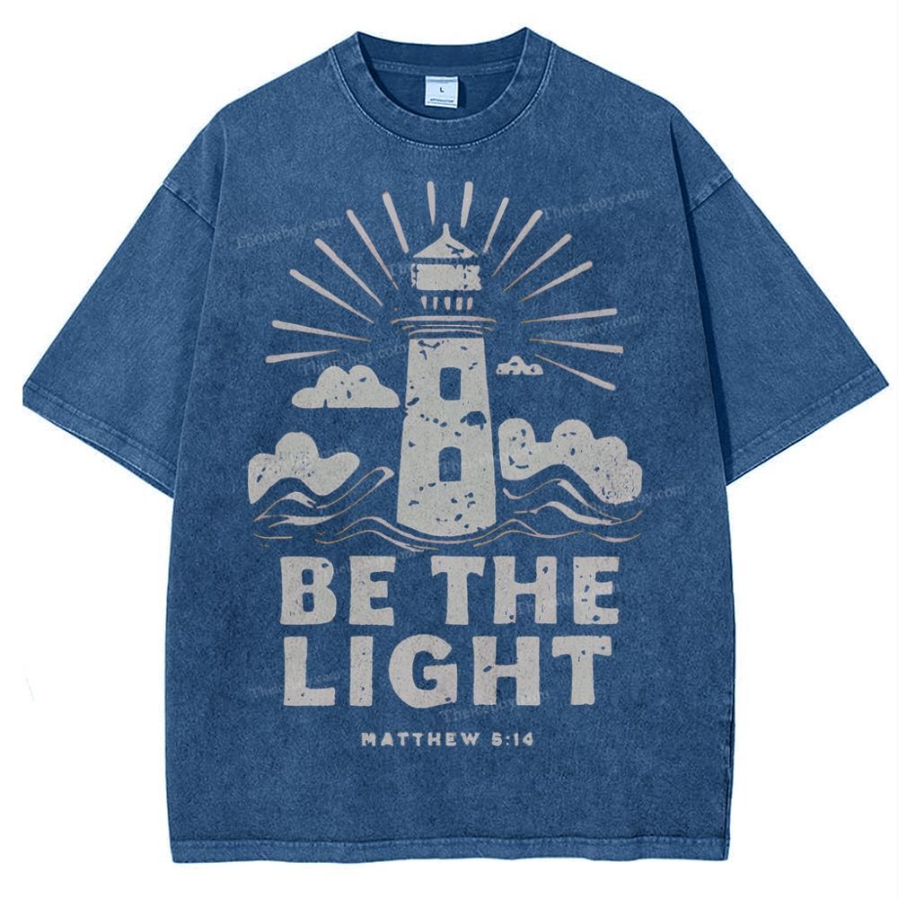Be The Light Snowflake Vintage Washed T-Shirt