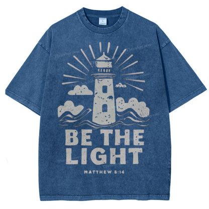 Be The Light Snowflake Vintage Washed T-Shirt