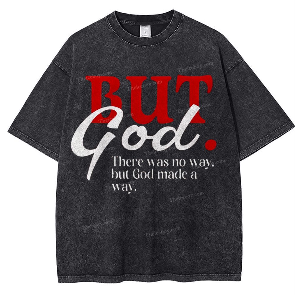 But God Snowflake Vintage Washed T-Shirt