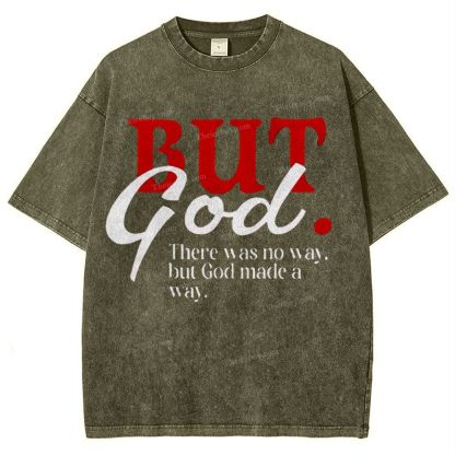 But God Snowflake Vintage Washed T-Shirt