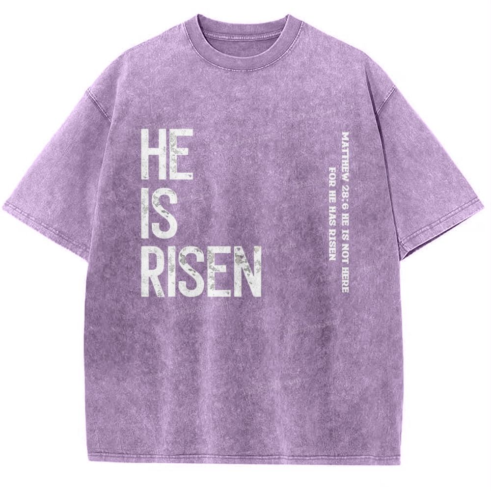 He Is Risen Snowflake Vintage Washed T-Shirt
