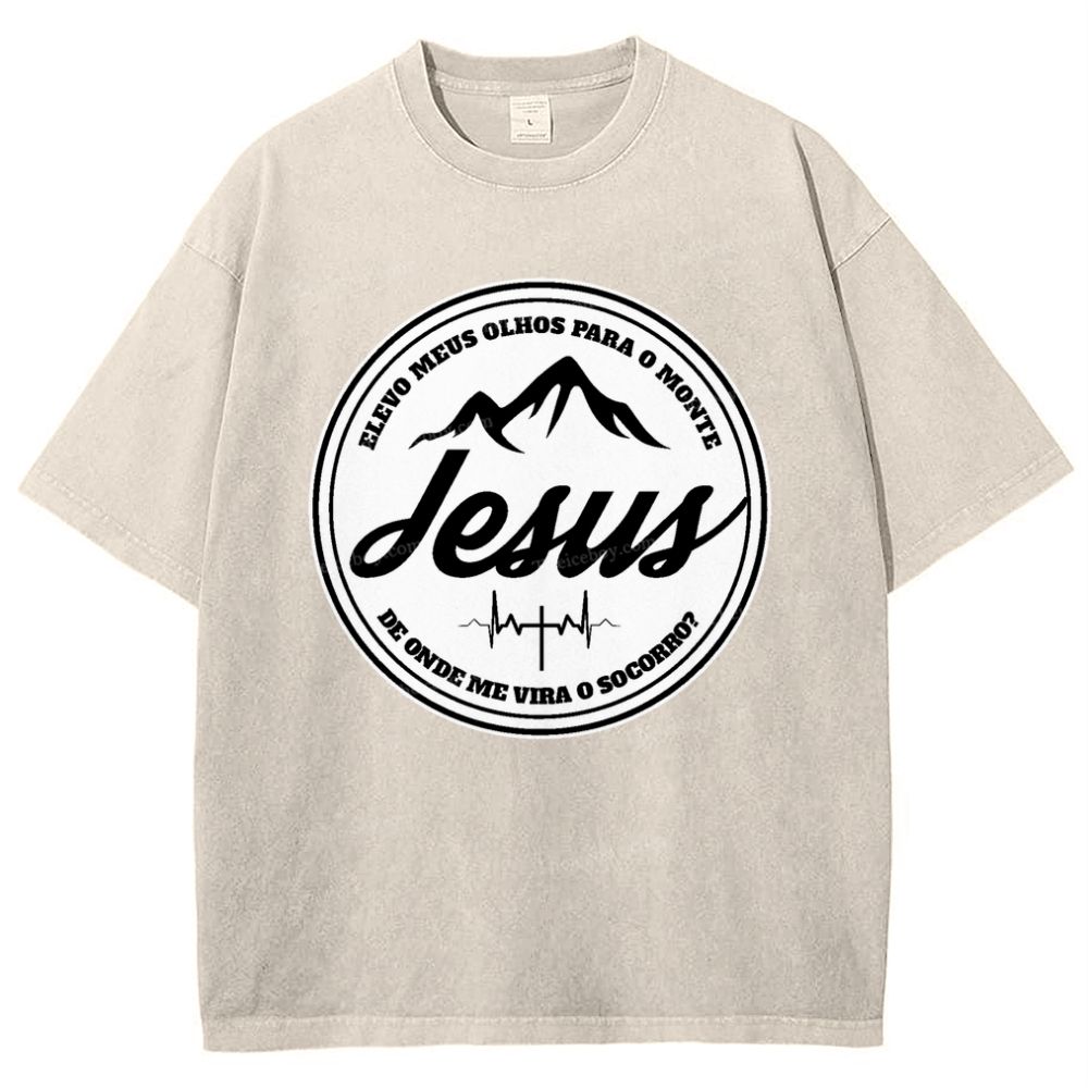 Jesus Snowflake Vintage Washed T-Shirt