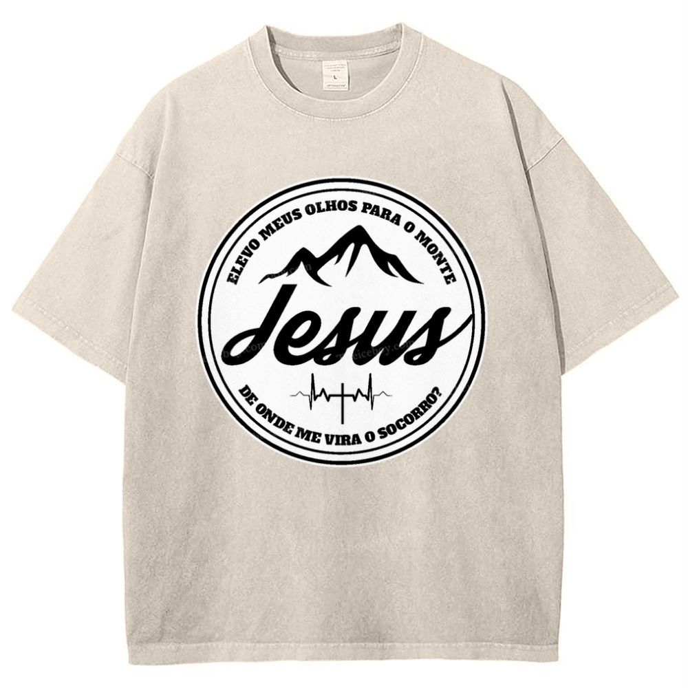 Jesus Snowflake Vintage Washed T-Shirt