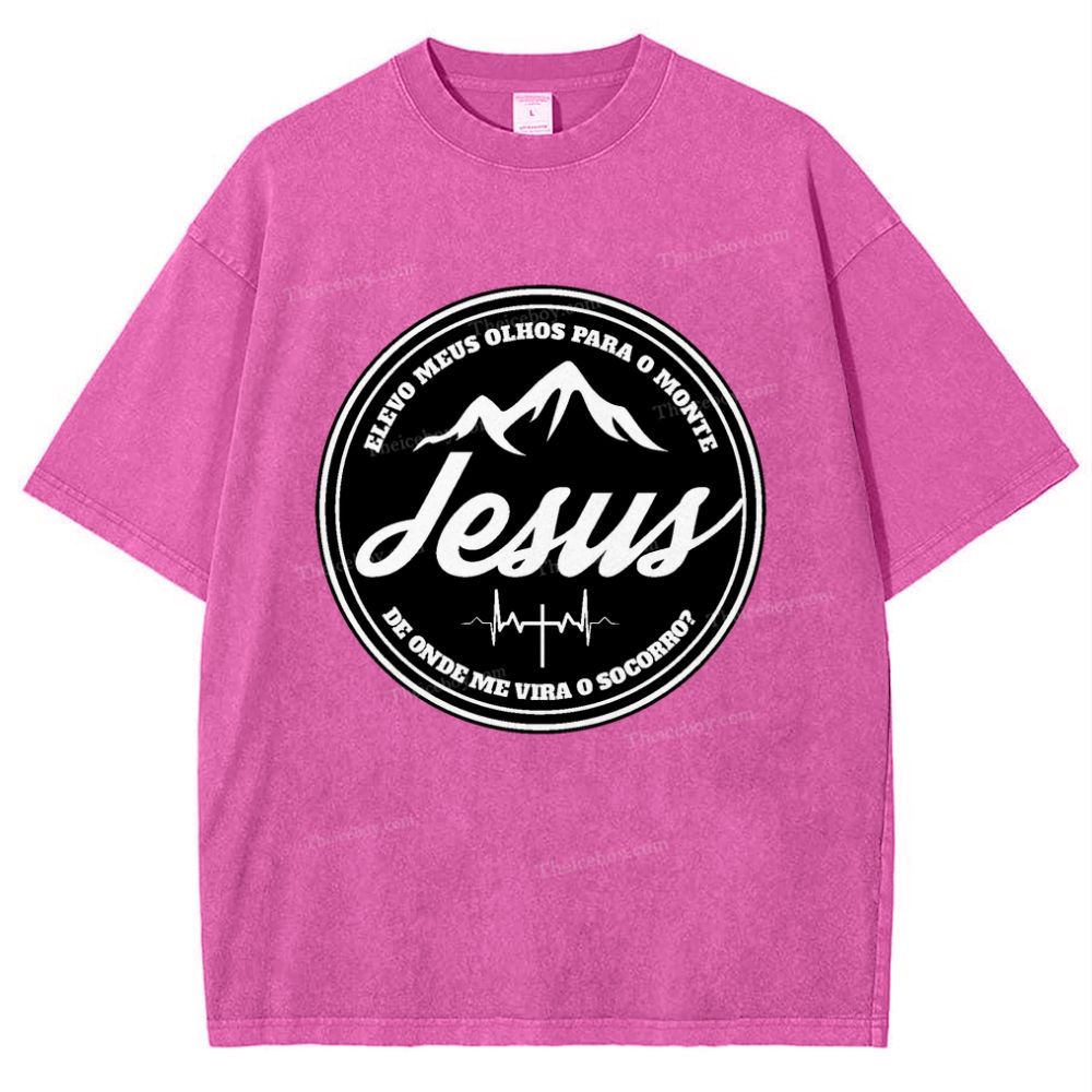 Jesus Snowflake Vintage Washed T-Shirt