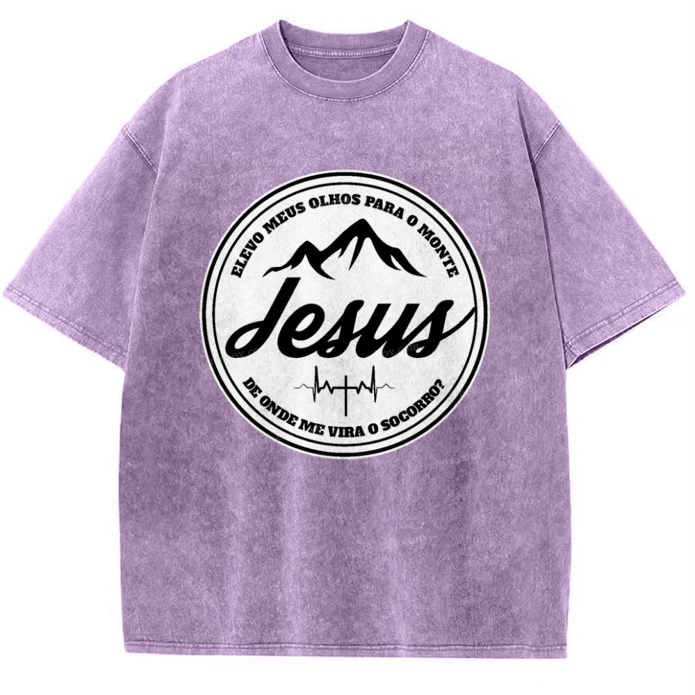 Jesus Snowflake Vintage Washed T-Shirt