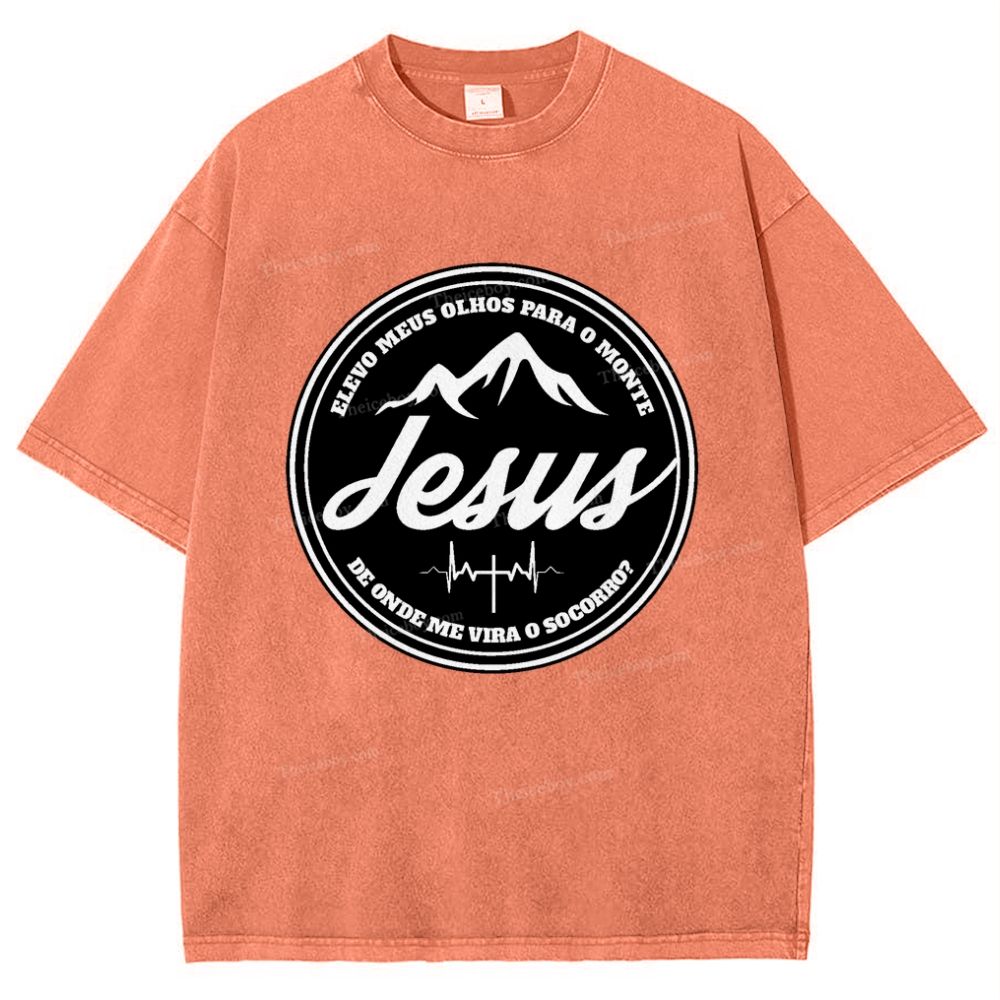 Jesus Snowflake Vintage Washed T-Shirt