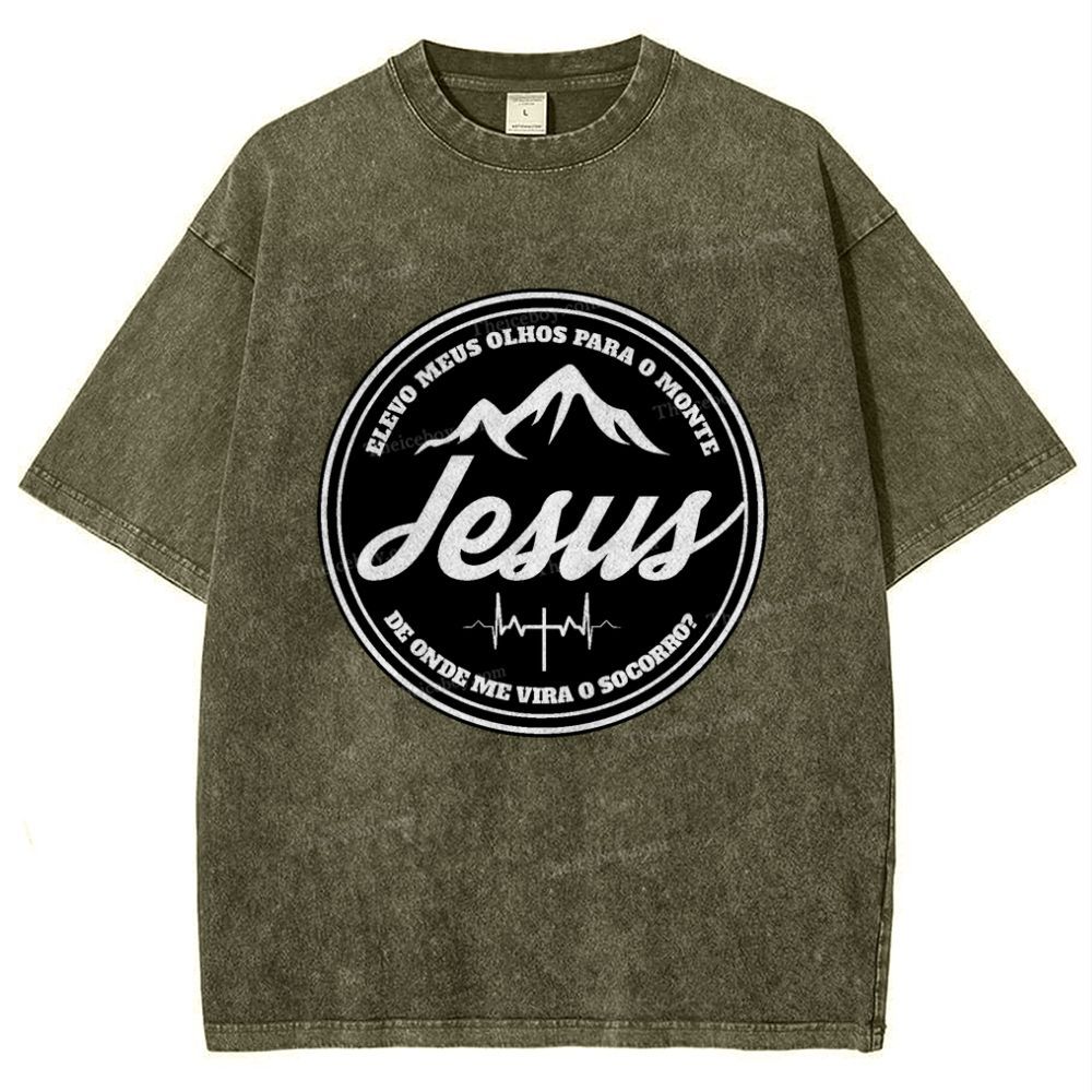 Jesus Snowflake Vintage Washed T-Shirt
