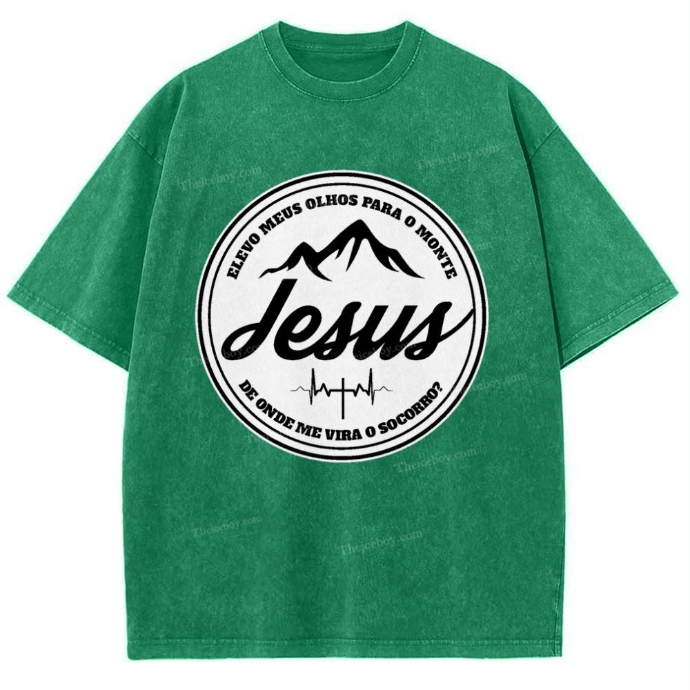 Jesus Snowflake Vintage Washed T-Shirt
