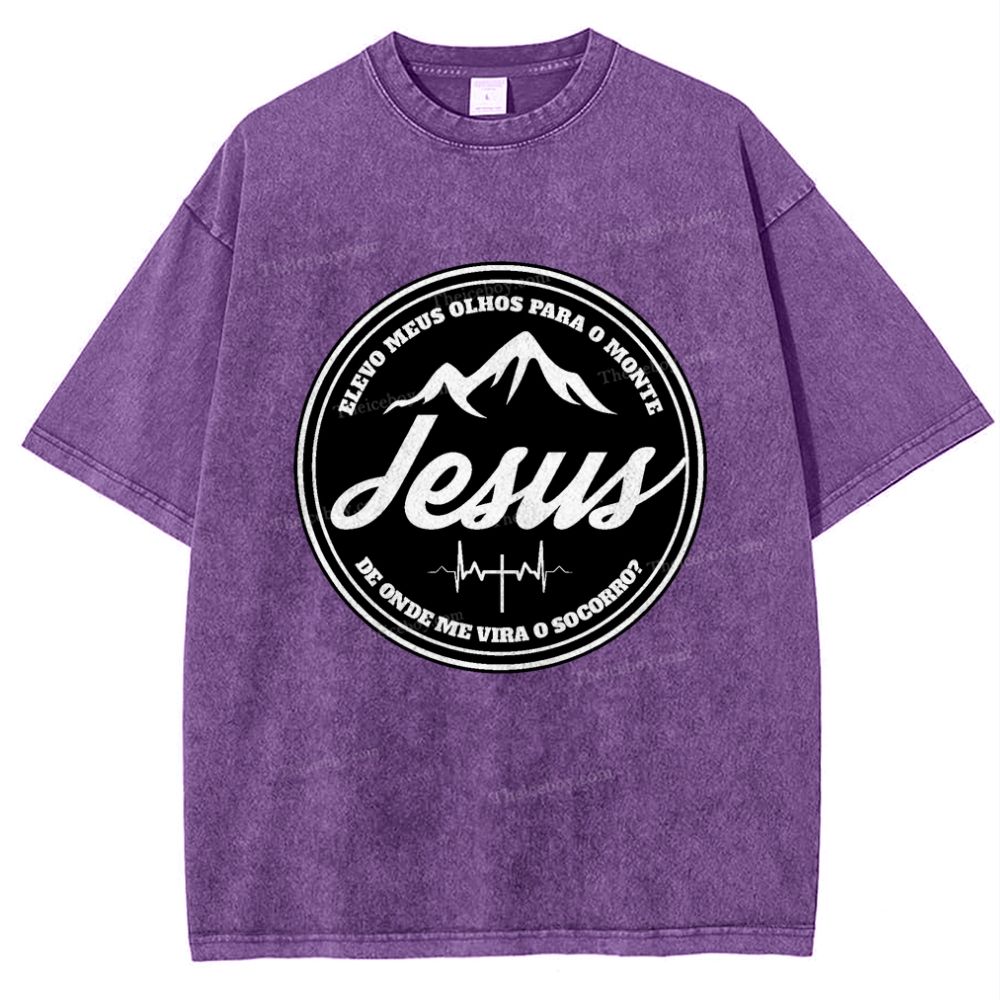 Jesus Snowflake Vintage Washed T-Shirt