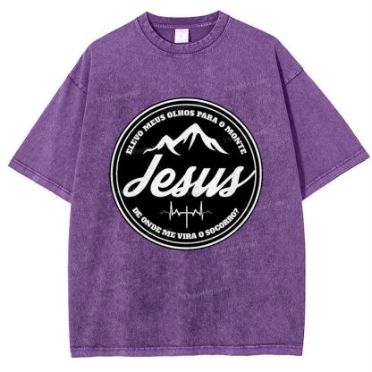 Jesus Snowflake Vintage Washed T-Shirt