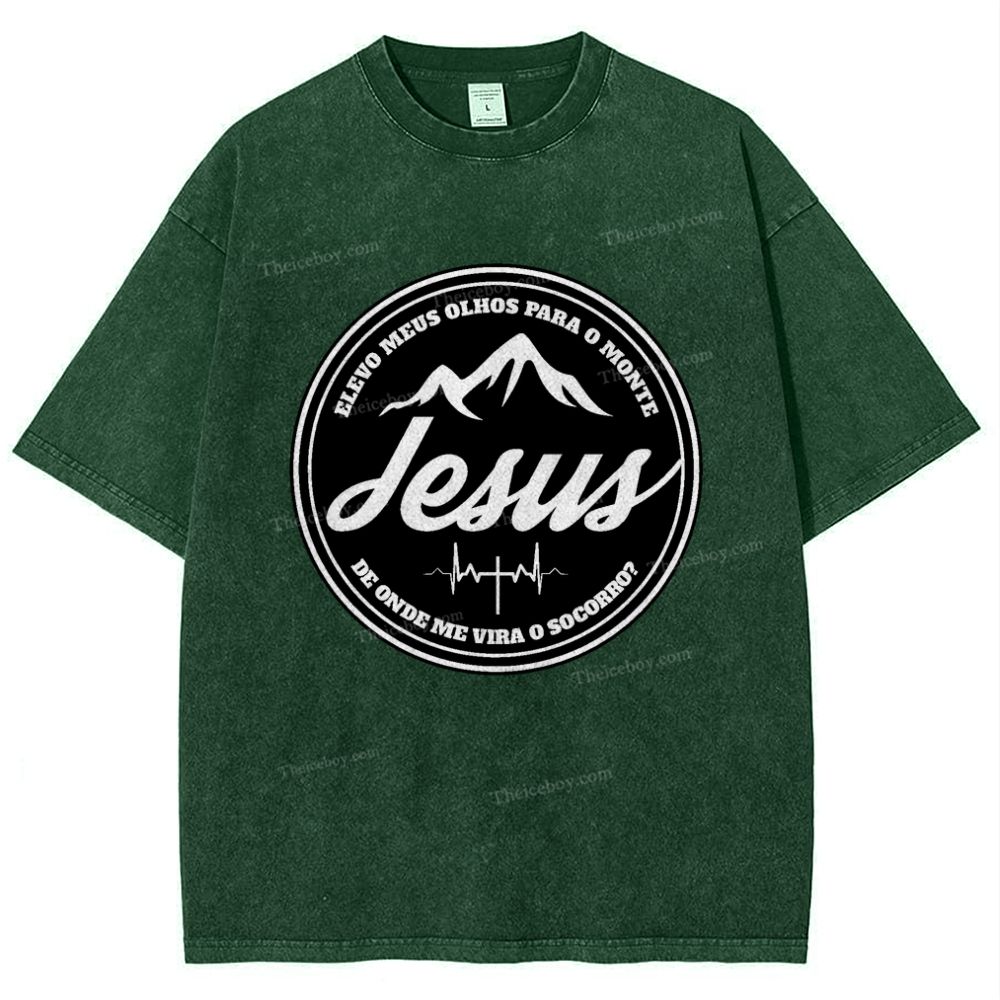 Jesus Snowflake Vintage Washed T-Shirt