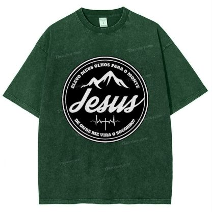 Jesus Snowflake Vintage Washed T-Shirt