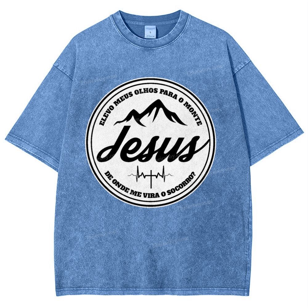 Jesus Snowflake Vintage Washed T-Shirt