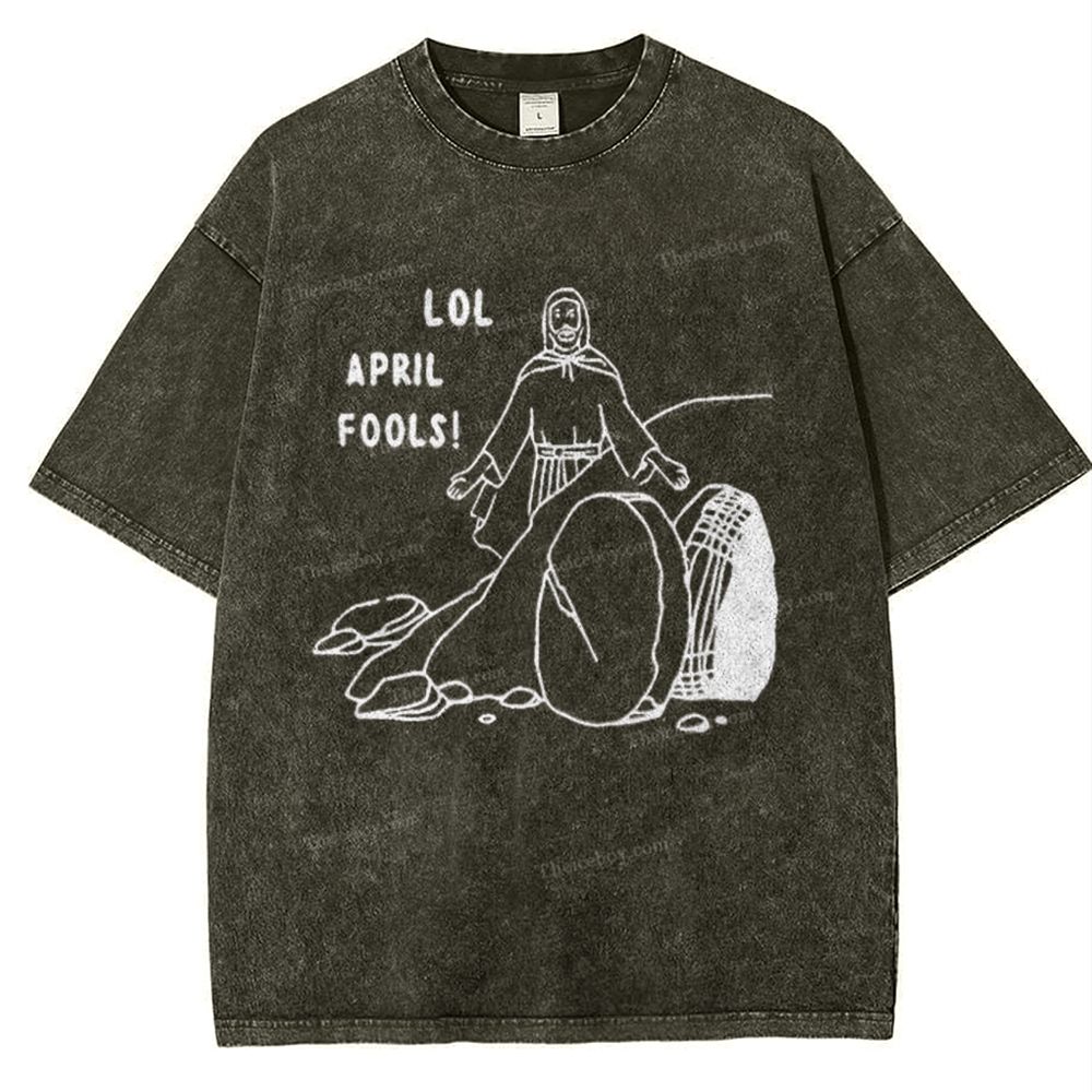 Lol  April Fools Snowflake Vintage Washed T-Shirt