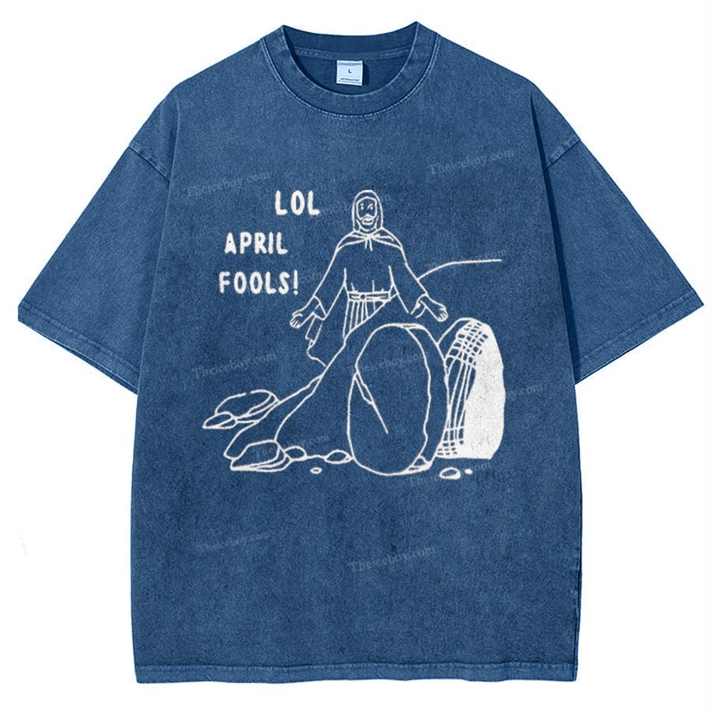 Lol  April Fools Snowflake Vintage Washed T-Shirt