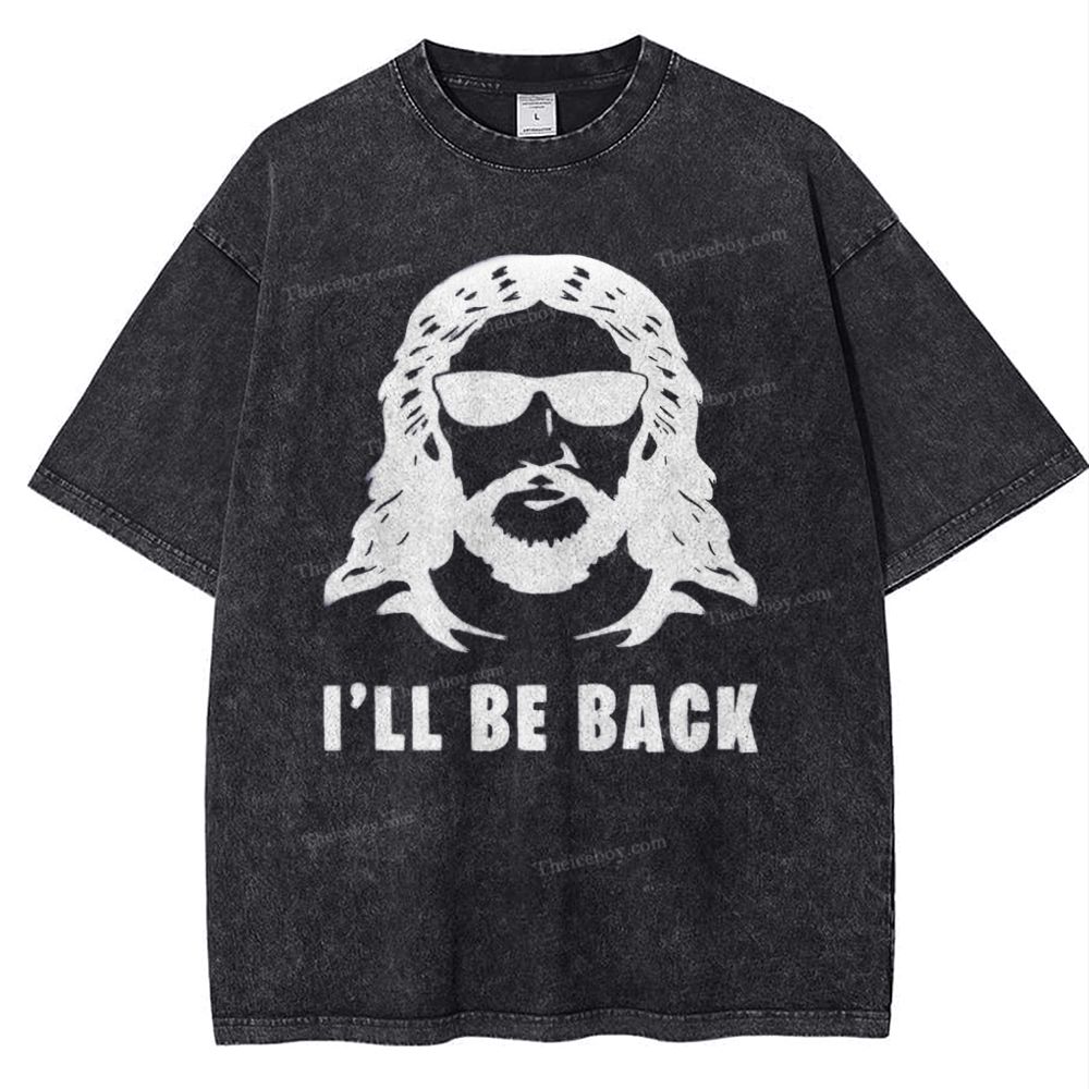 I'll Be Back Snowflake Vintage Washed T-Shirt