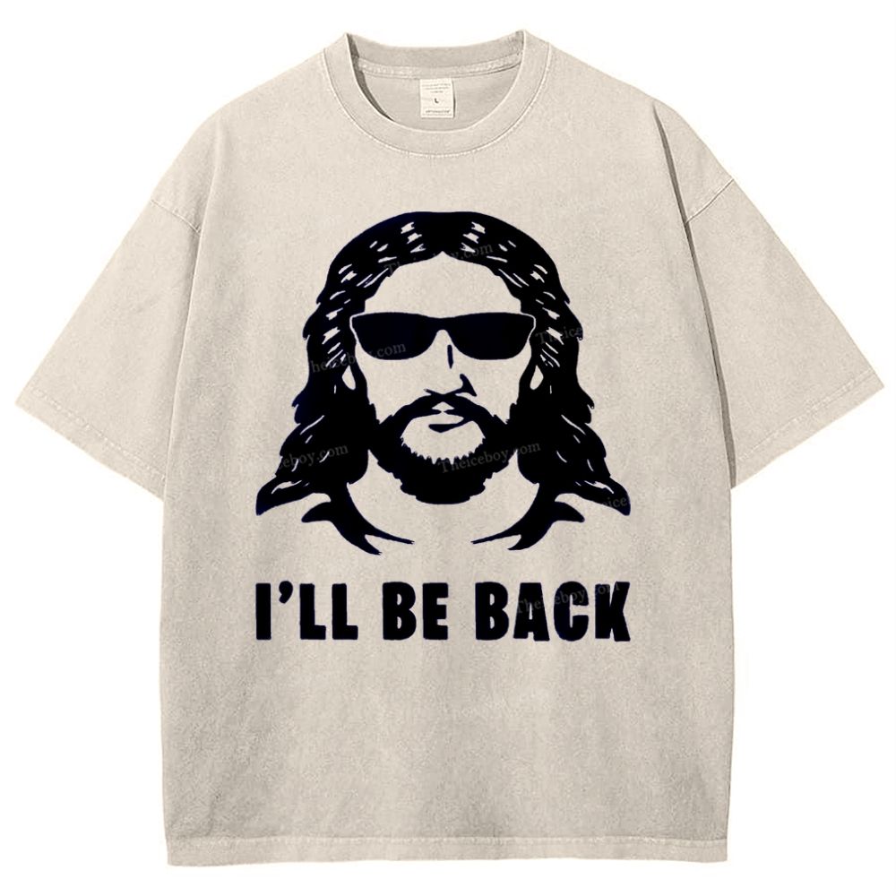 I'll Be Back Snowflake Vintage Washed T-Shirt