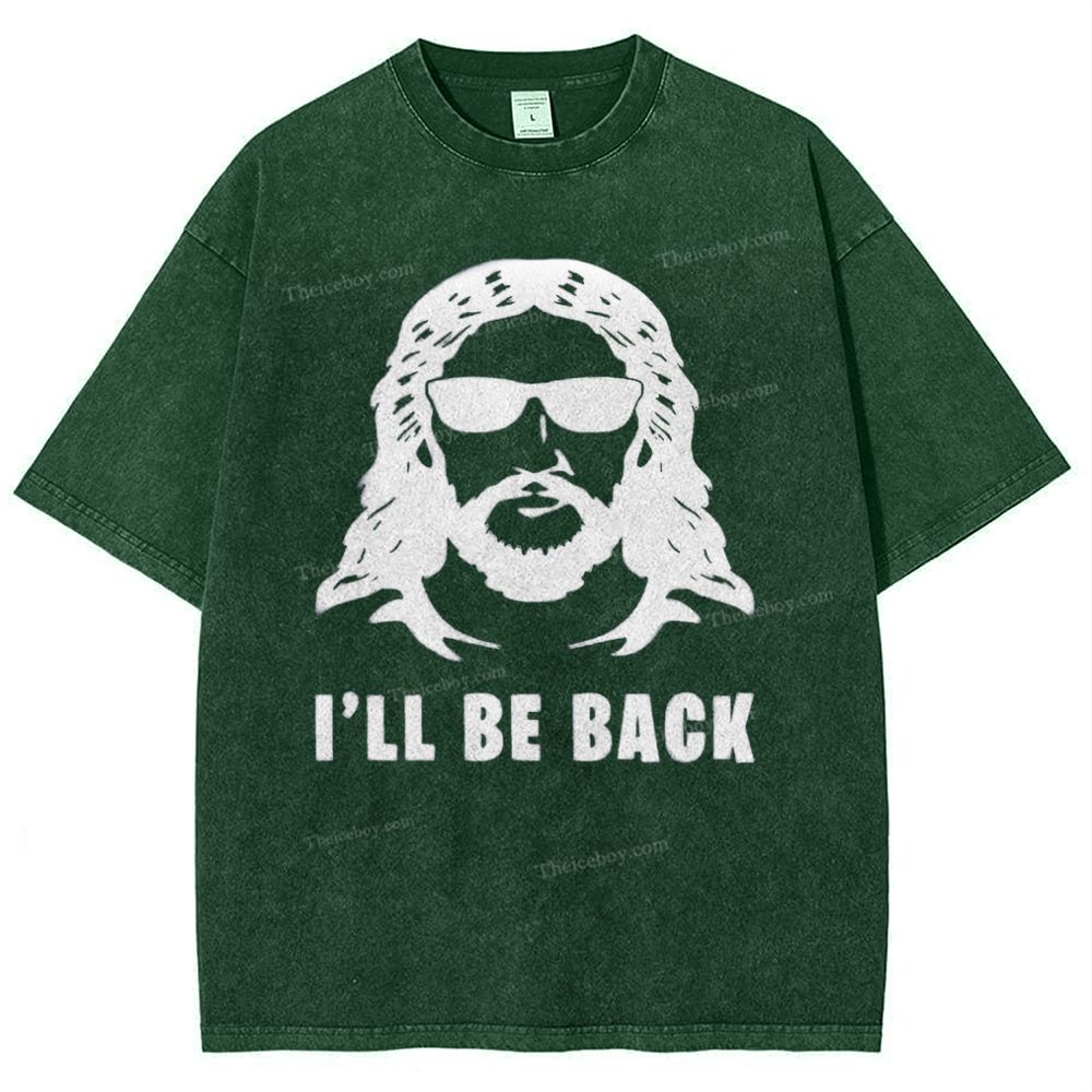I'll Be Back Snowflake Vintage Washed T-Shirt