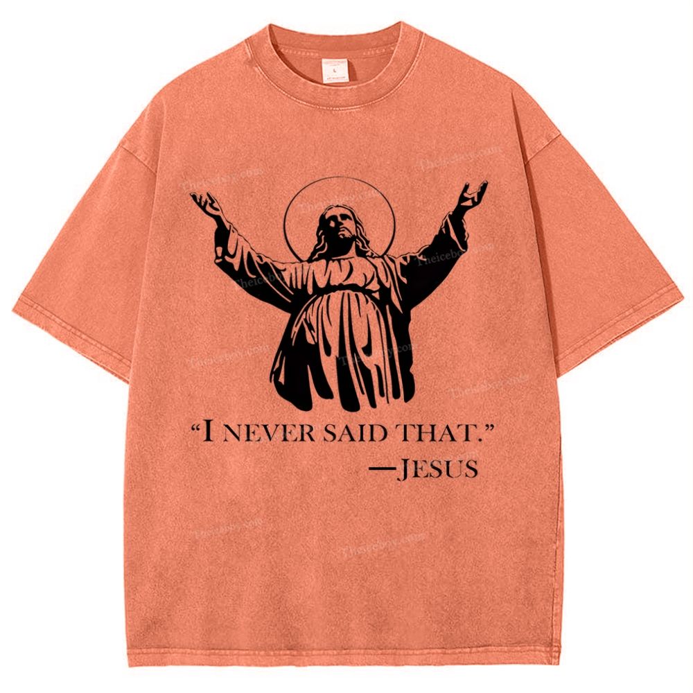 I Never Said That Snowflake Vintage Washed T-Shirt
