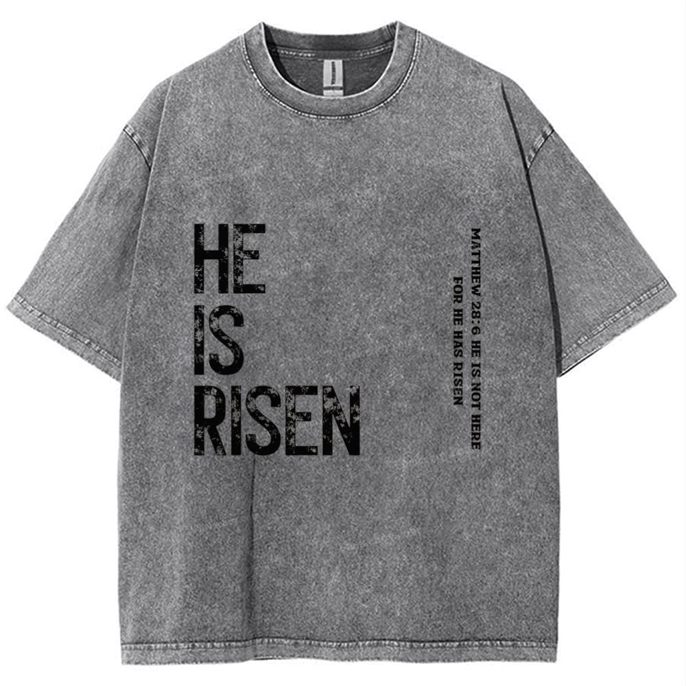 He Is Risen Snowflake Vintage Washed T-Shirt