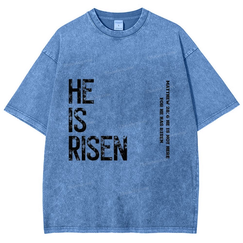 He Is Risen Snowflake Vintage Washed T-Shirt