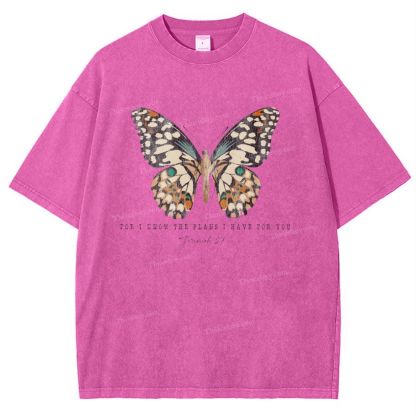 For I Know The Plans I Have For You Snowflake Vintage Washed T-Shirt