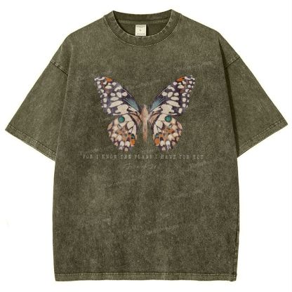 For I Know The Plans I Have For You Snowflake Vintage Washed T-Shirt