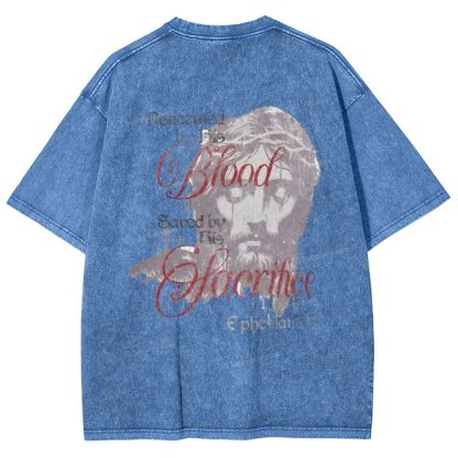 Blood Sacrifice Snowflake Vintage Washed T-Shirt
