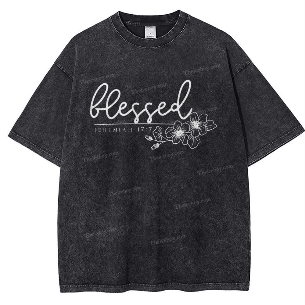 Blessed Snowflake Vintage Washed T-Shirt